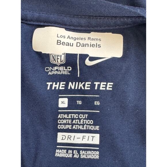 Los Angeles Rams Shirt Mens XL NFL Football Salute Service Nike Dri Fit Camo Tee - Picture 5 of 7